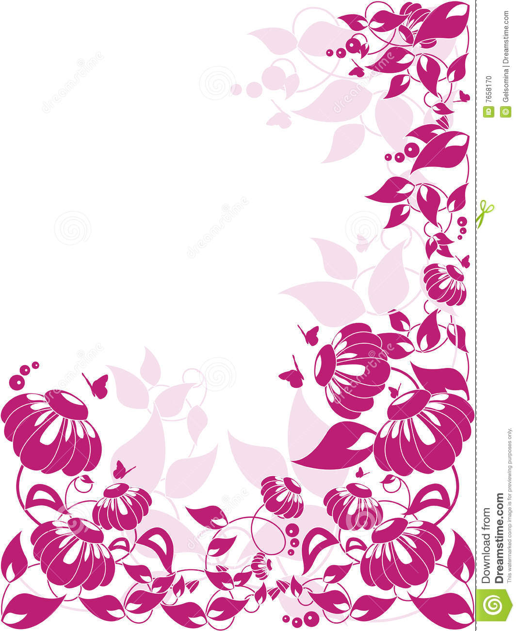 Vector Floral Border