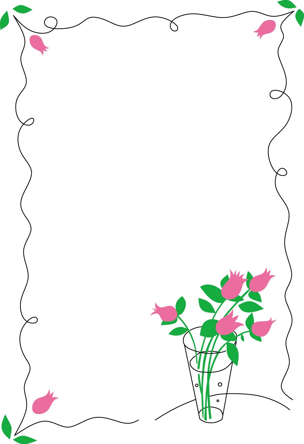 Vector Flower Border