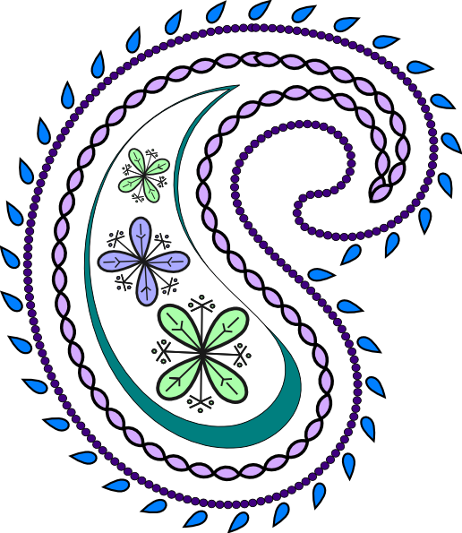 Vector Paisley Clip Art