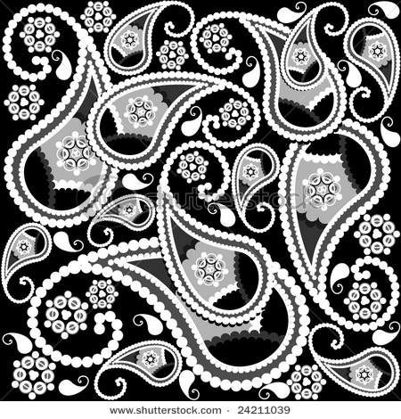 Vector Paisley Pattern Design