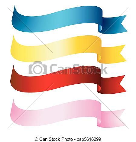 Vector Ribbon Banner Clip Art