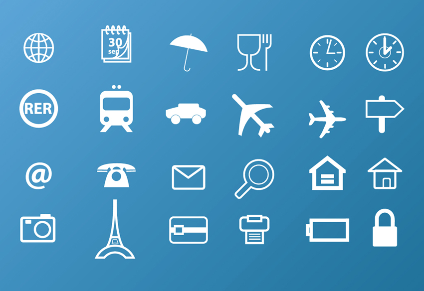 Vector Travel Icons Free Vector Travel Icons Free