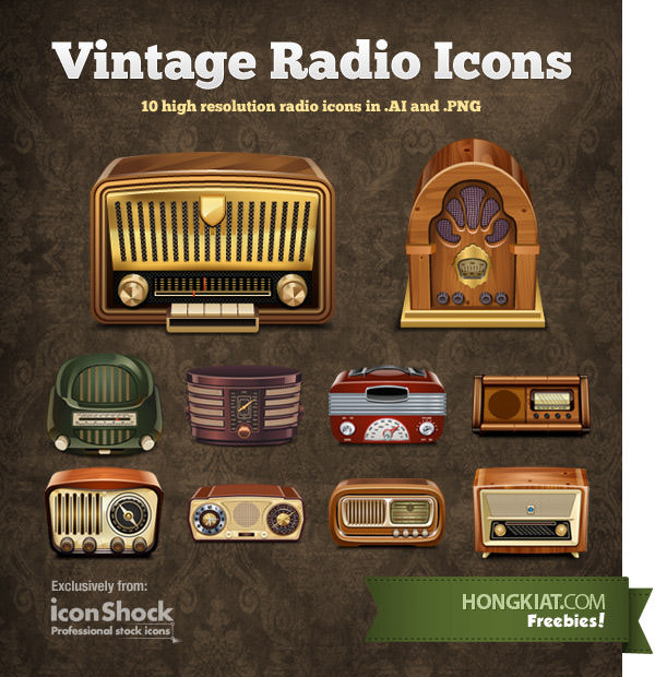 Vintage Radio Icons