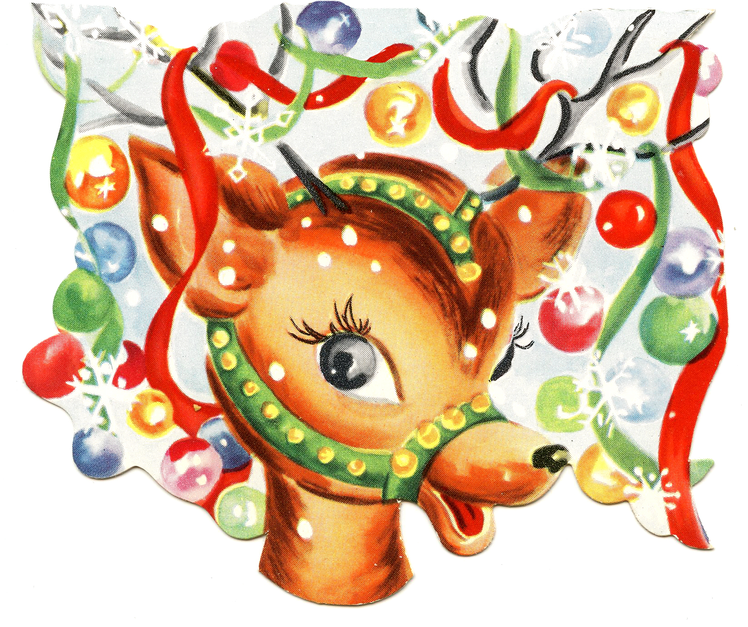 Vintage Retro Christmas Reindeer