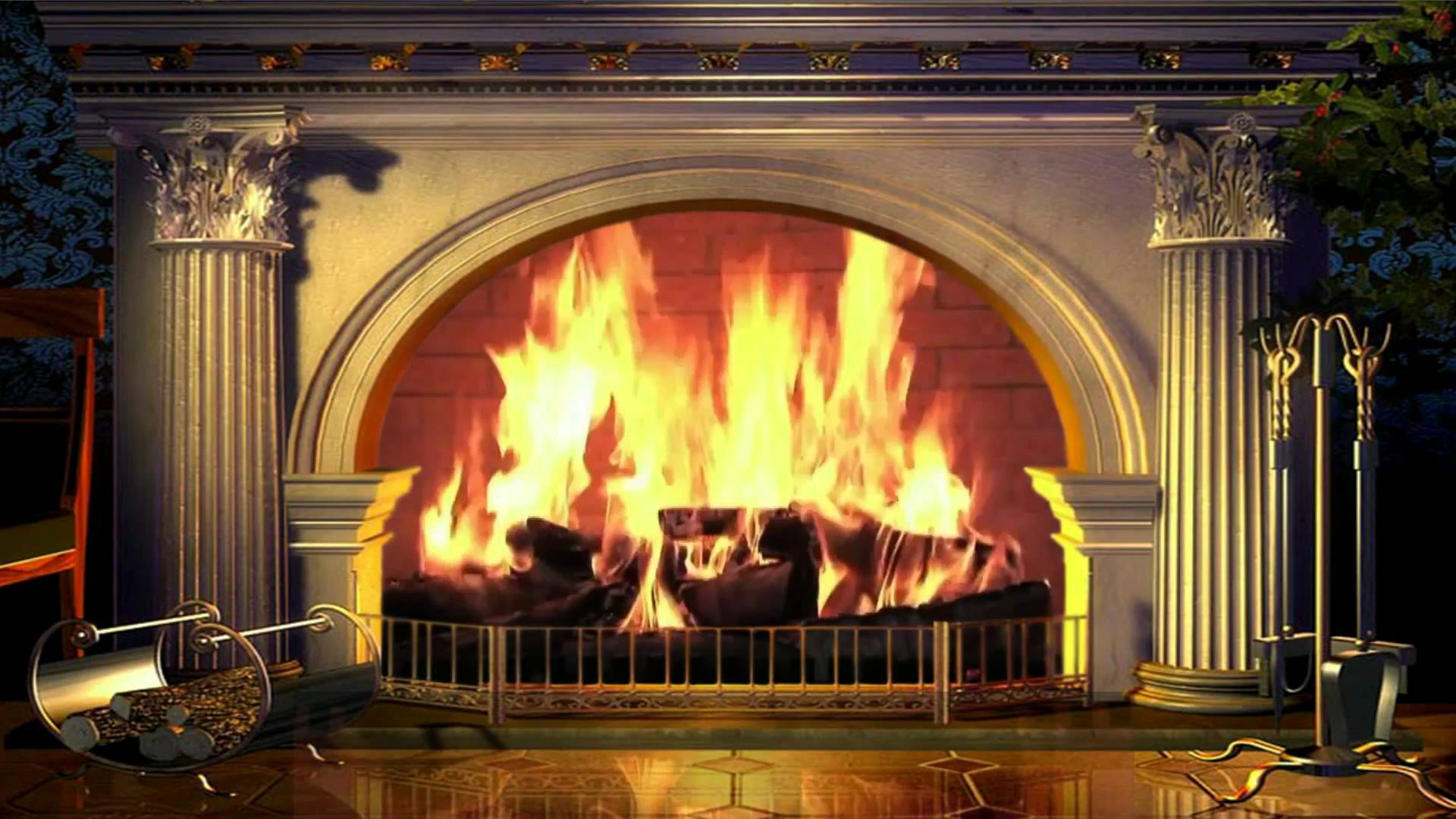 Virtual Christmas Fireplace