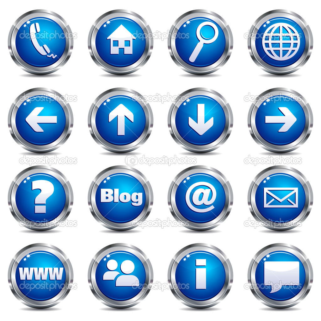 Web Icons Set Royalty Free Internet