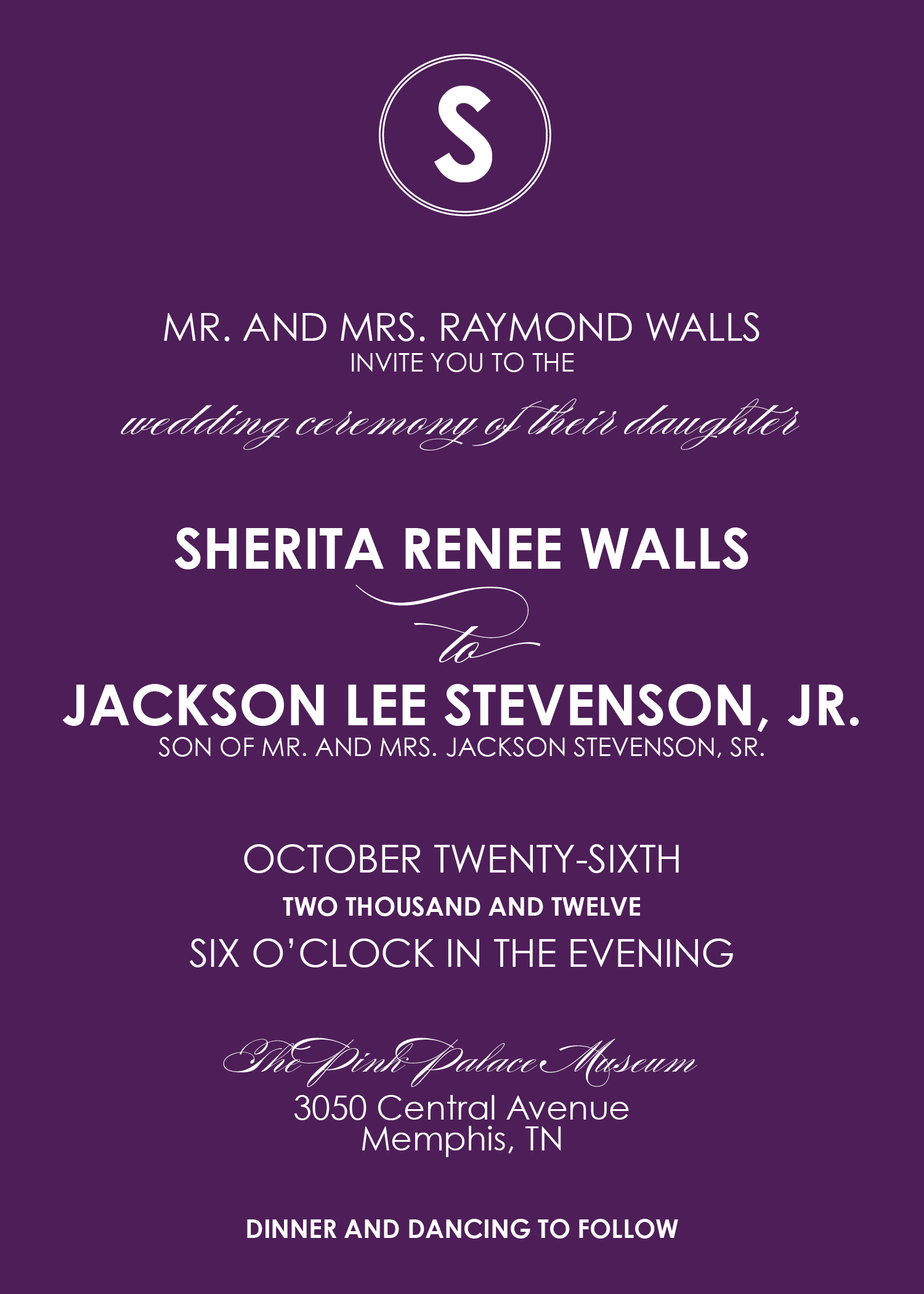 Wedding Invitation Block Font