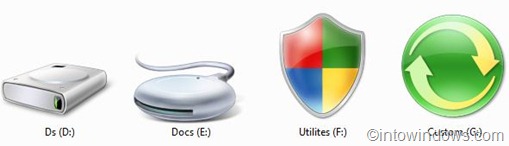 Windows 7 Drive Icons