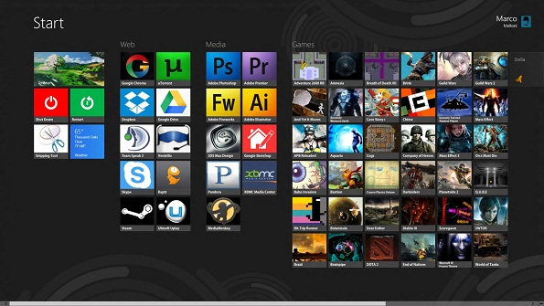 Windows 8 Start Menu Custom Icon