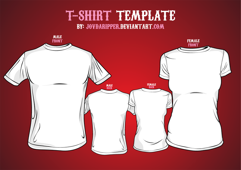 Women T-Shirt Template Vector