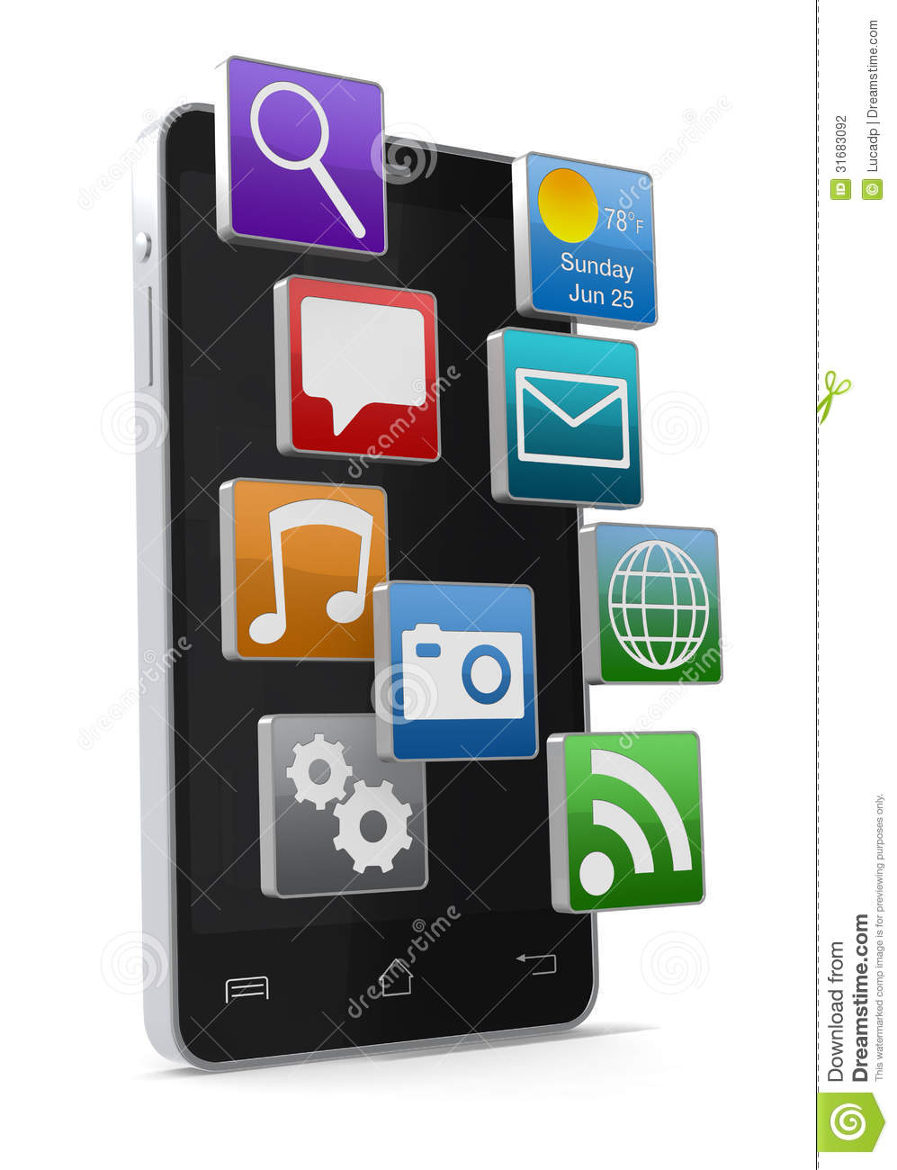 3D Mobile App Icons 3D Mobile App Icons