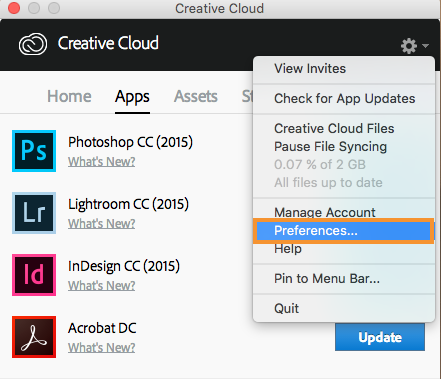 Adobe Creative Cloud Desktop App