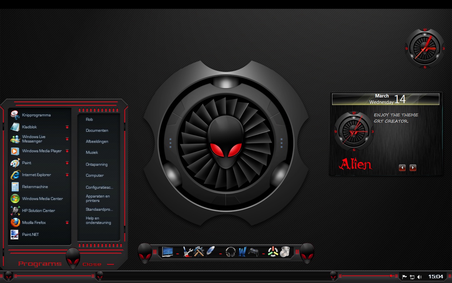 Alienware Theme Pack Windows 7