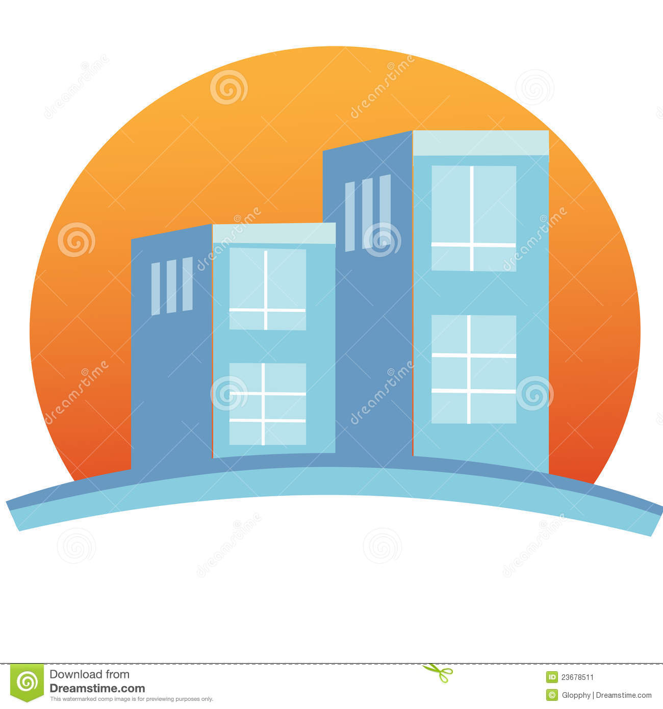 Apartment Building Logo