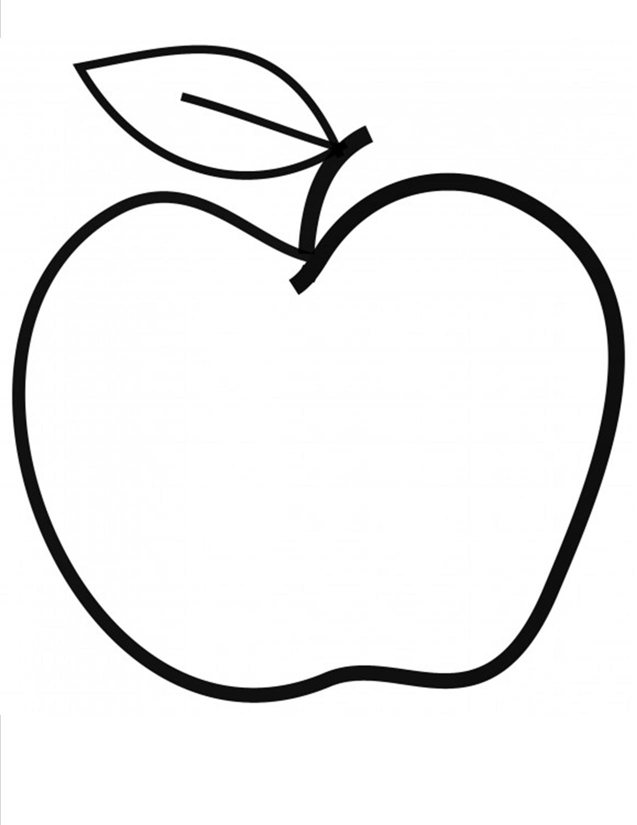 Apple Cut Out Template