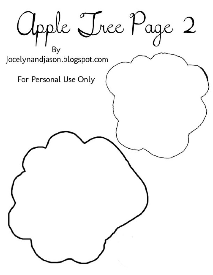 Apple Tree Quiet Book Page Template