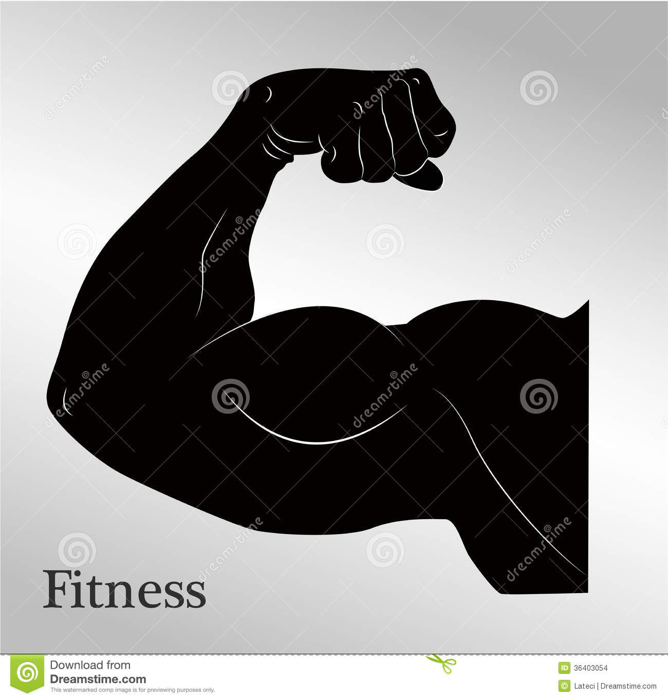Arm Cartoon Muscle Man