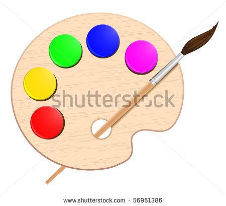 Artist Color Palette Clip Art
