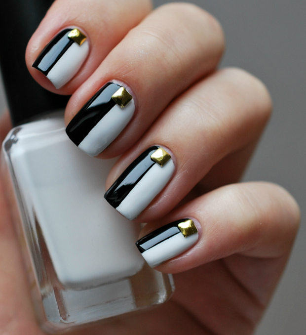 Best Black and White Nail Designs 2015
