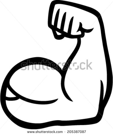 Bicep Arm Muscle Cartoon