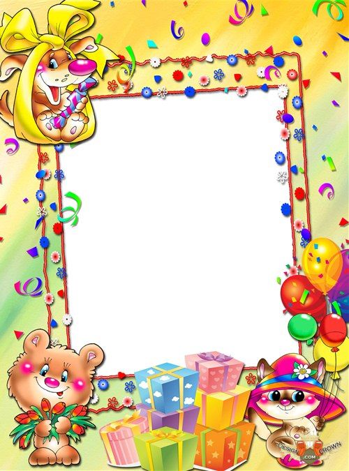 Birthday Photo Frames Templates for Kids Birthday Photo Frames Templates for Kids