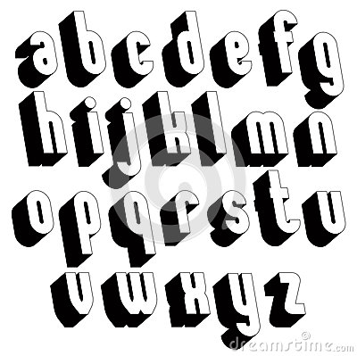 Black and White Bold Letters