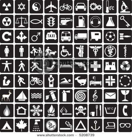 Black and White Icons Black and White Icons