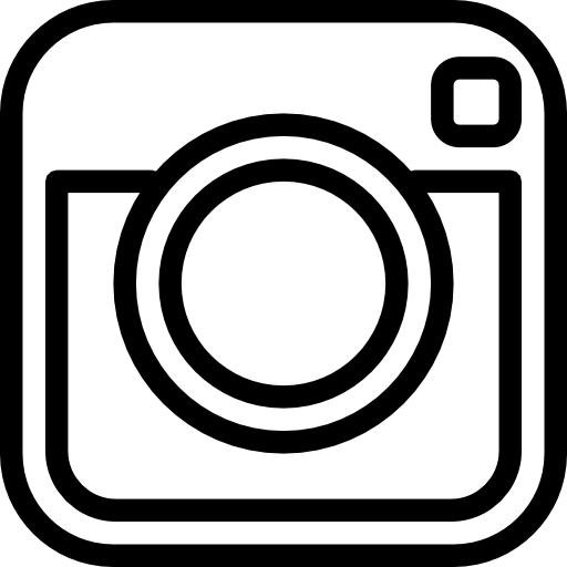 Black and White Instagram Icon
