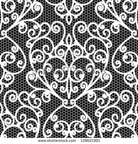 Black and White Lace Pattern