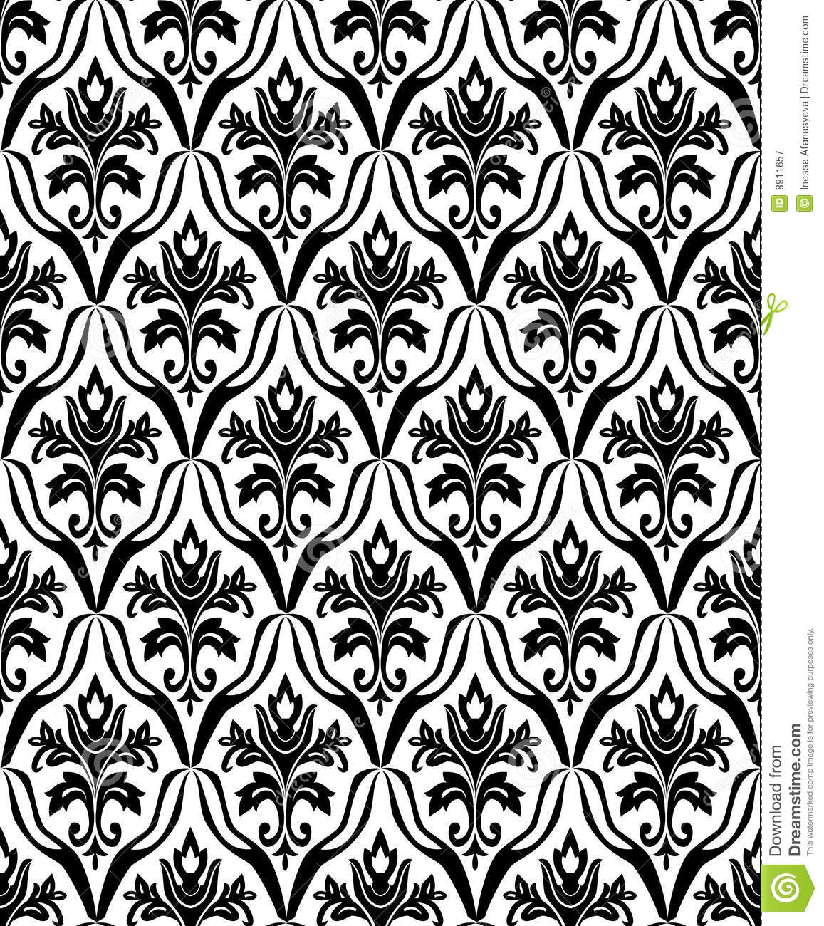 Black and White Seamless Pattern