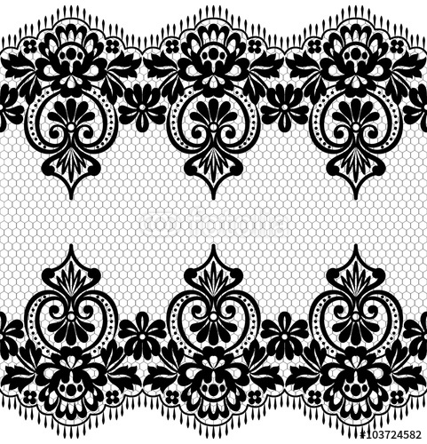 Black Seamless Pattern