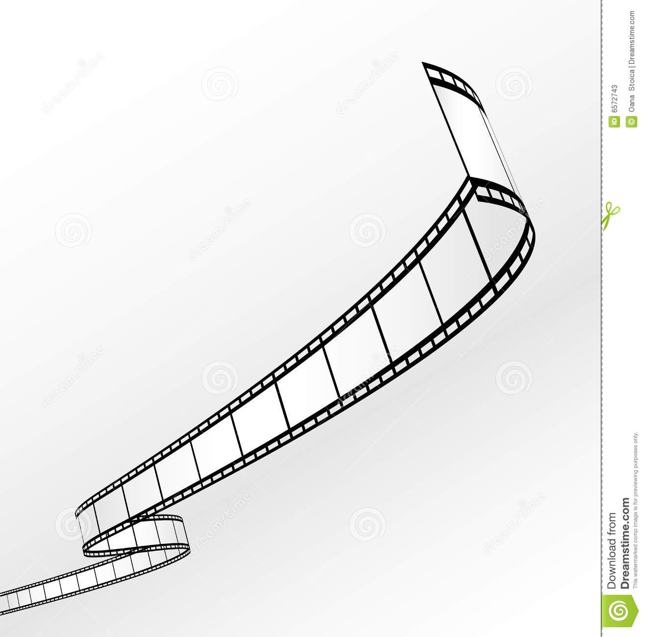 Blank Film Strip Vector