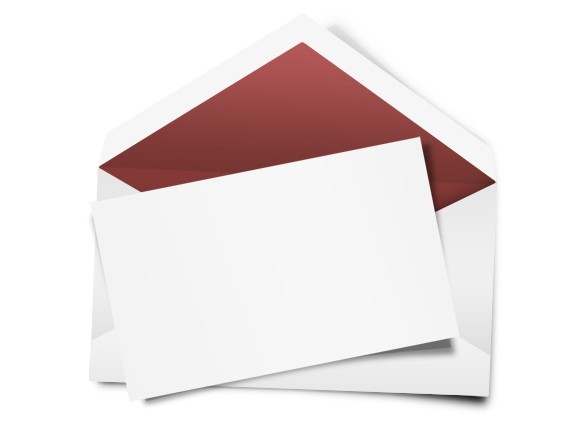 Blank Letter and Envelope
