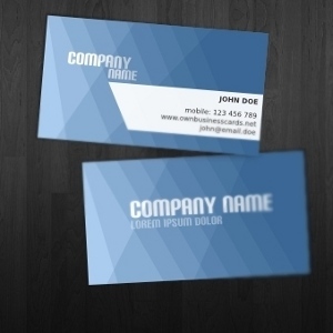 9 Blue Vector Business Cards Images