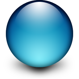 Blue Circle with Transparent Background