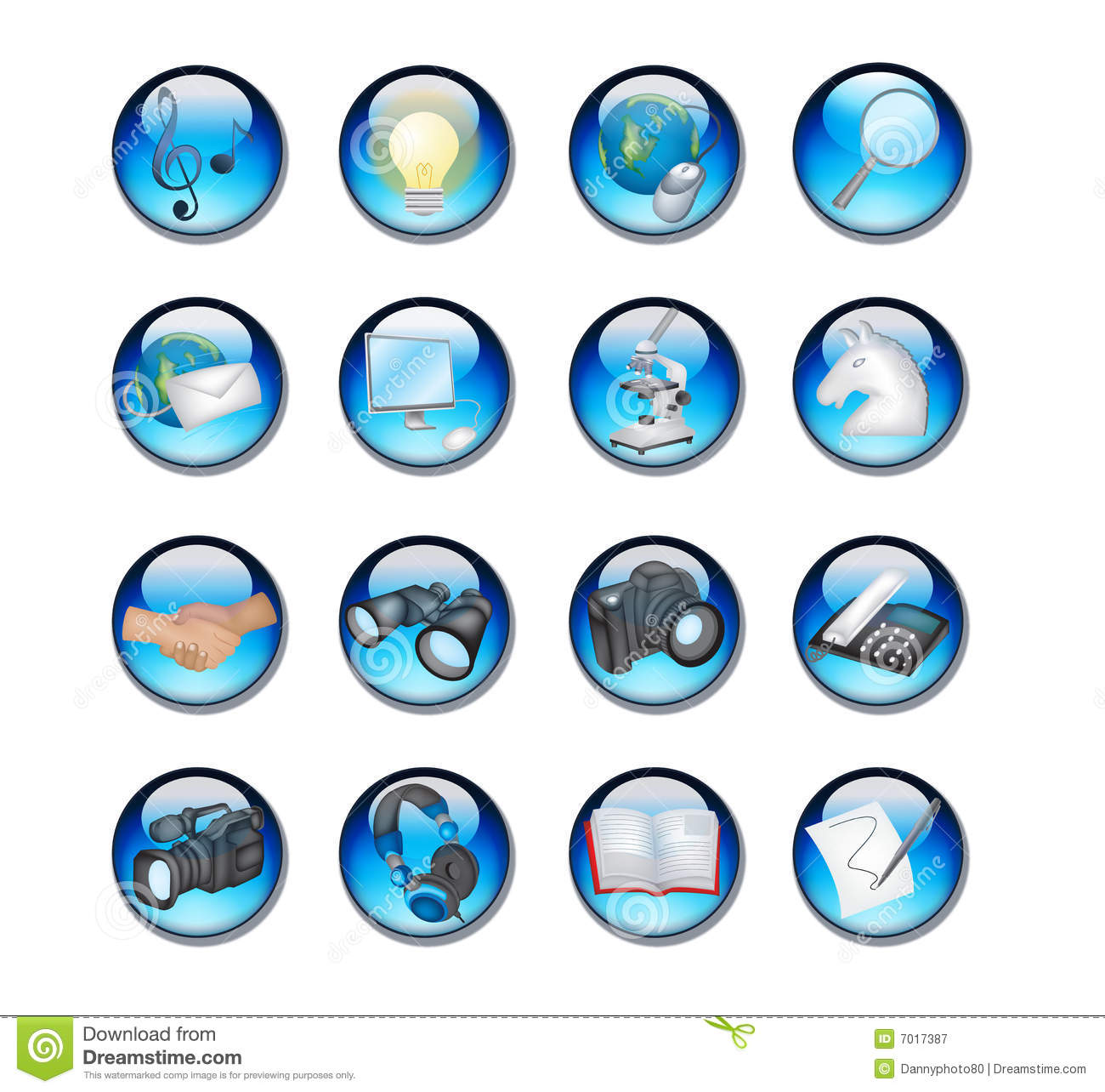 Blue Icon Set