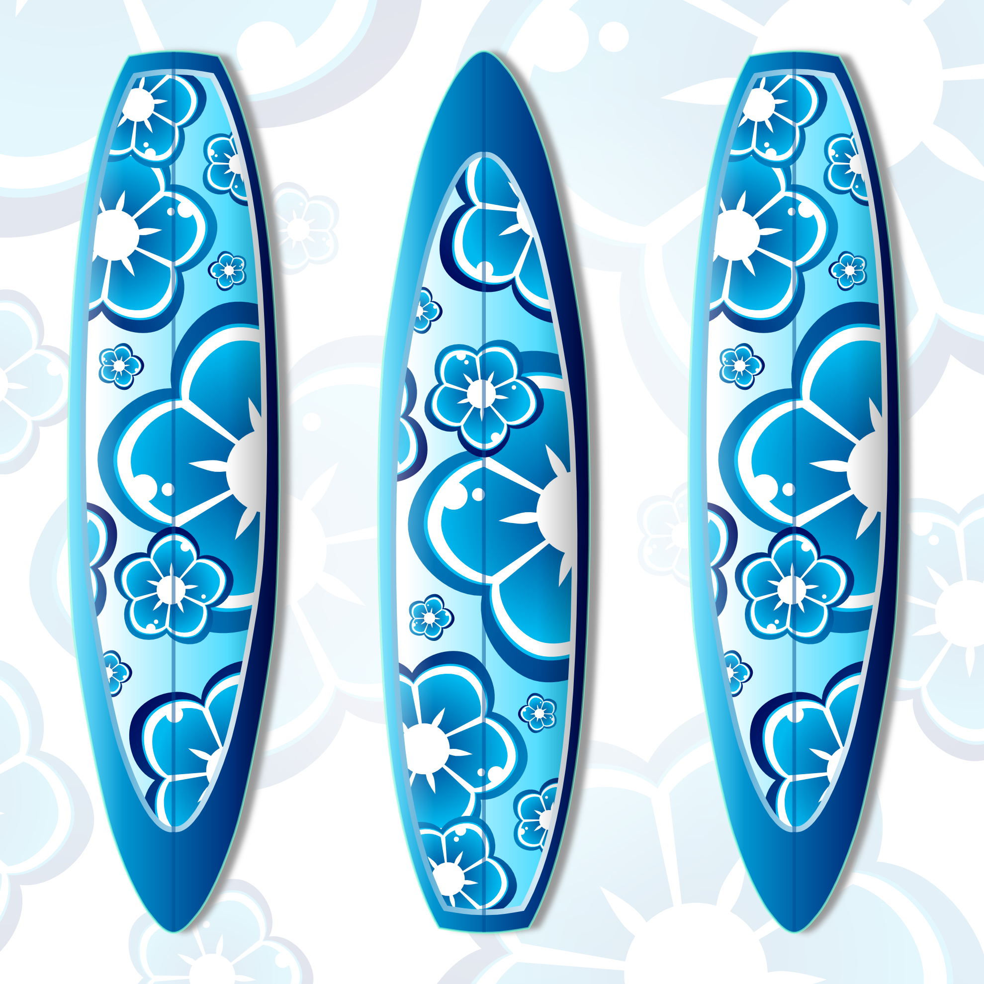 12 Surfboard Vector Graphics Images