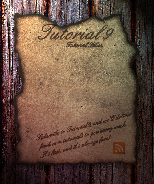Burnt Parchment Paper Background Photoshop Tutorial Burnt Parchment Paper Background Photoshop Tutorial