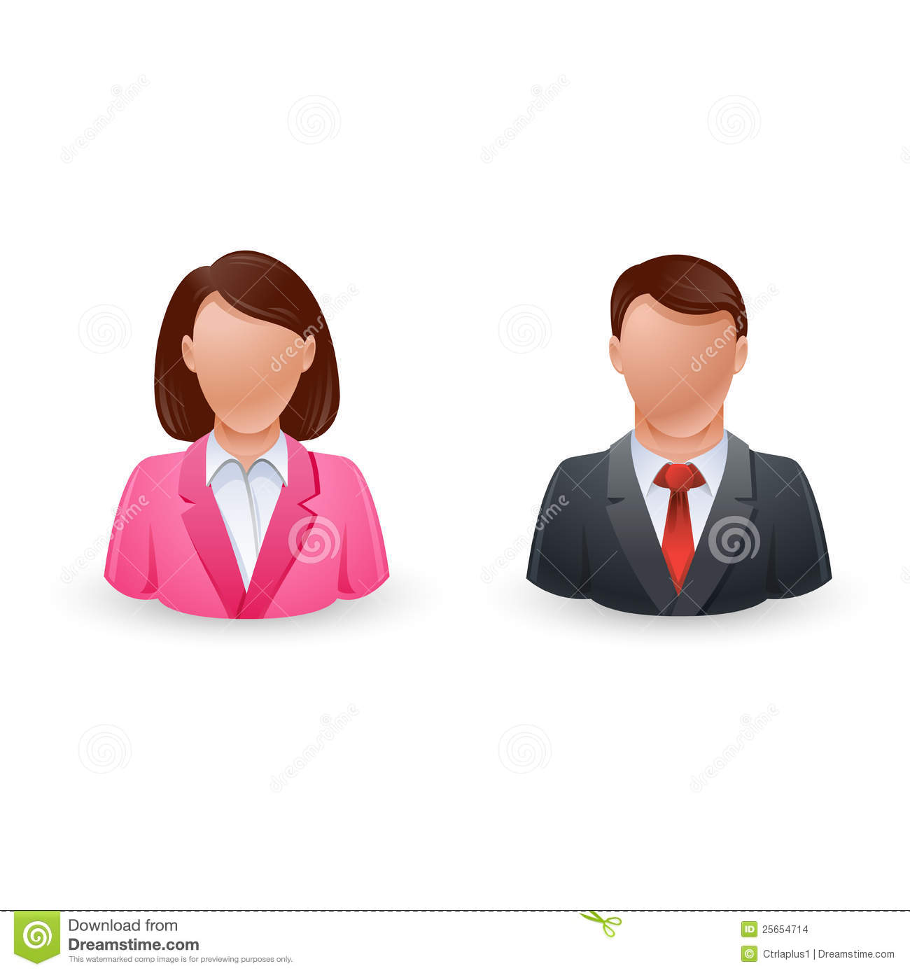 Business Avatar Icons Woman