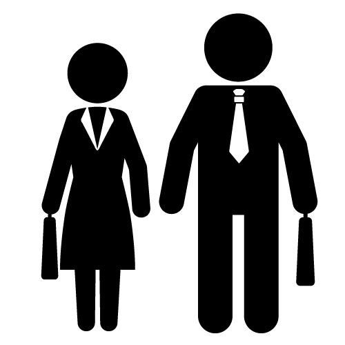 Business Man and Woman Clip Art