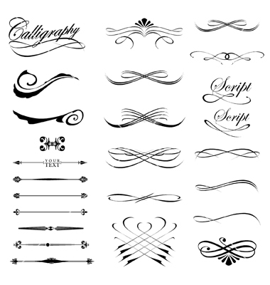 Calligraphy Lines and Dividers