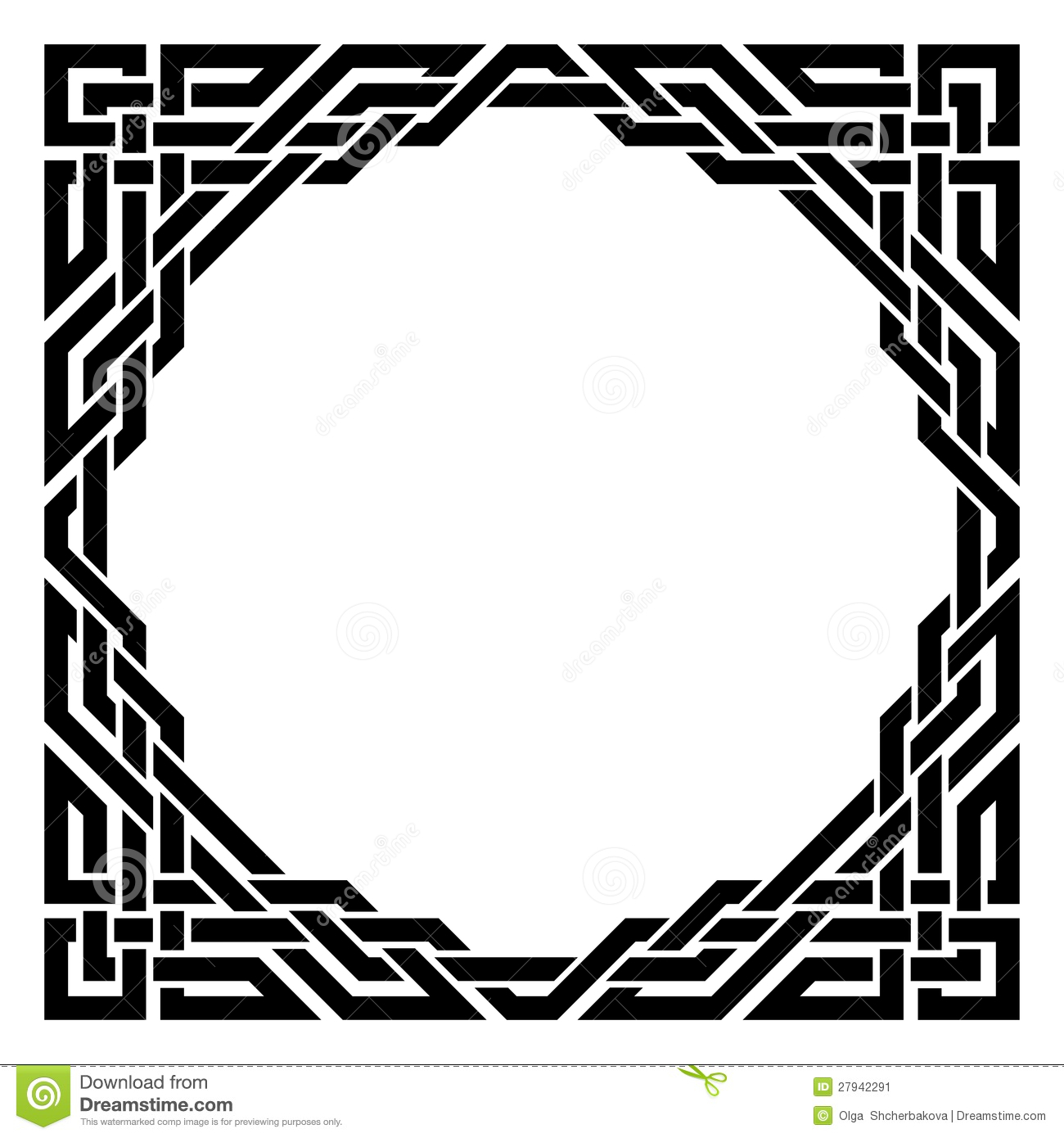 Celtic Square Border Frame