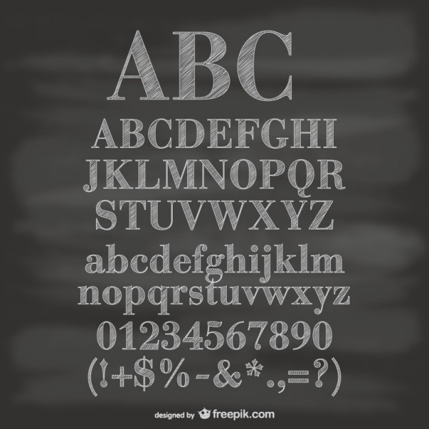 Chalkboard Alphabet Free Download Chalkboard Alphabet Free Download