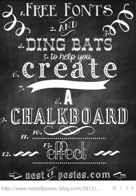 Chalkboard Font Ideas