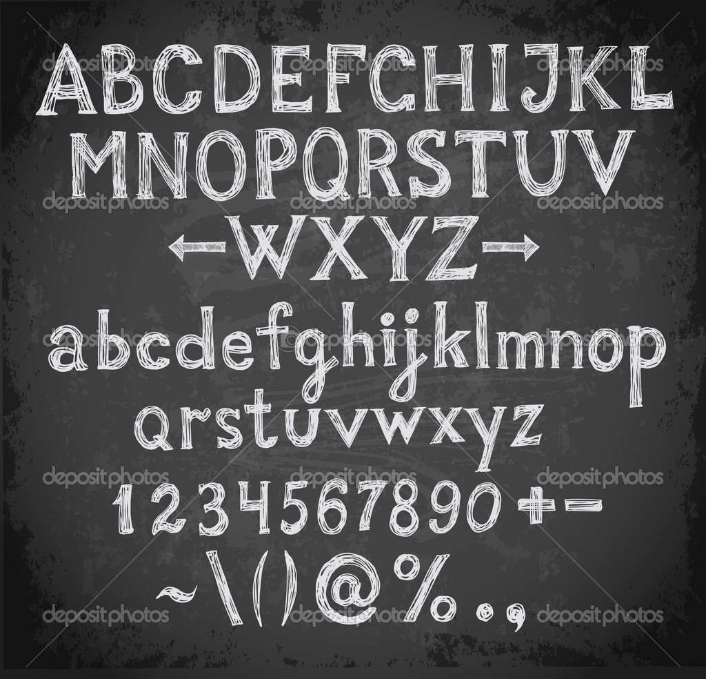 Chalkboard Font Numbers Chalkboard Font Numbers