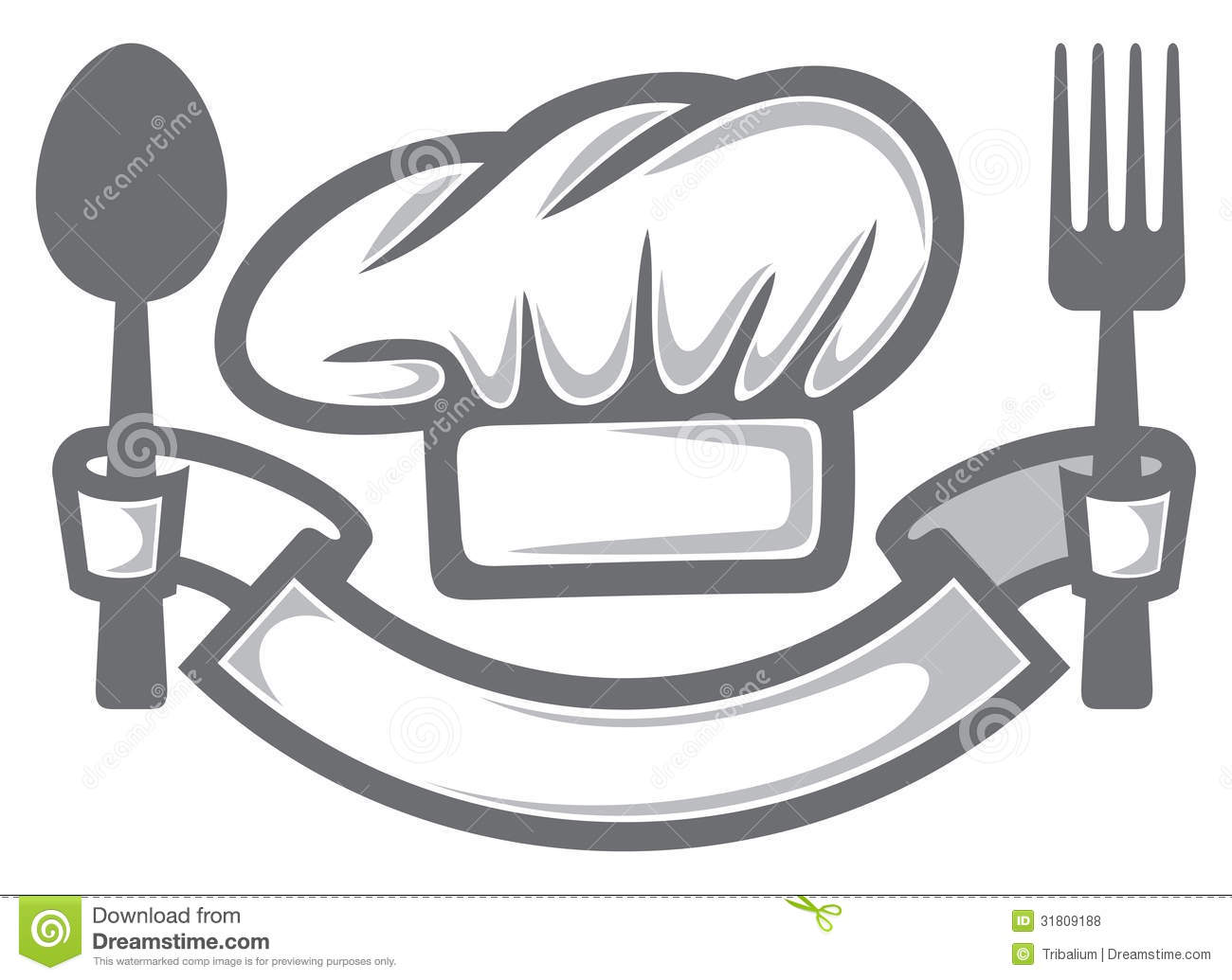 Chef Hat Fork and Spoon Chef Hat Fork and Spoon