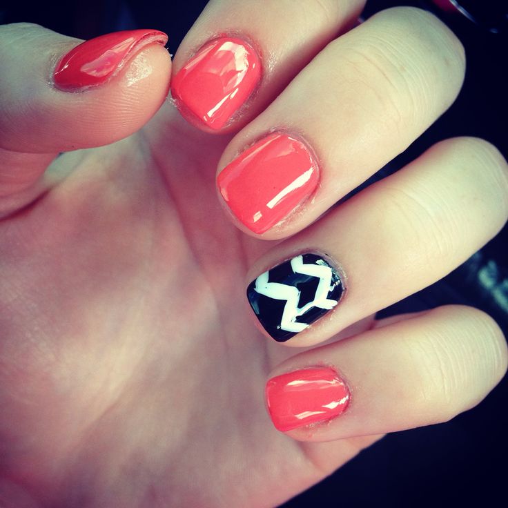 Chevron Design On Nails Chevron Design On Nails