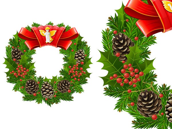 Christmas Garland Vector Free