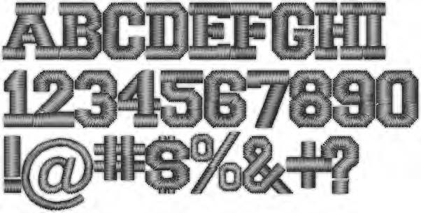 College Block Letter Font