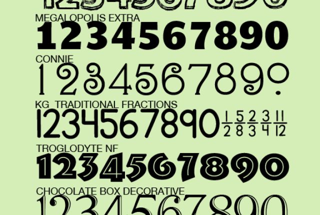 Cool Number Fonts Free Cool Number Fonts Free